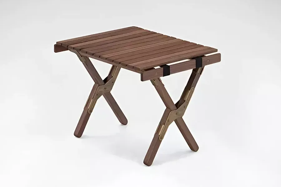 Compact Wood Folding Table for Outdoors
