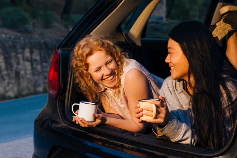 Portable trash can for car