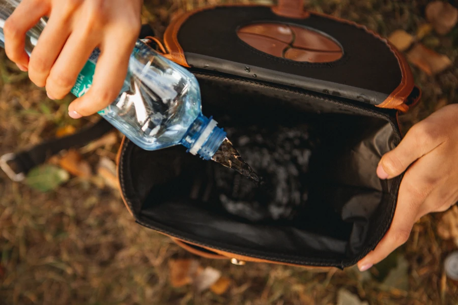 Portable trash can for car